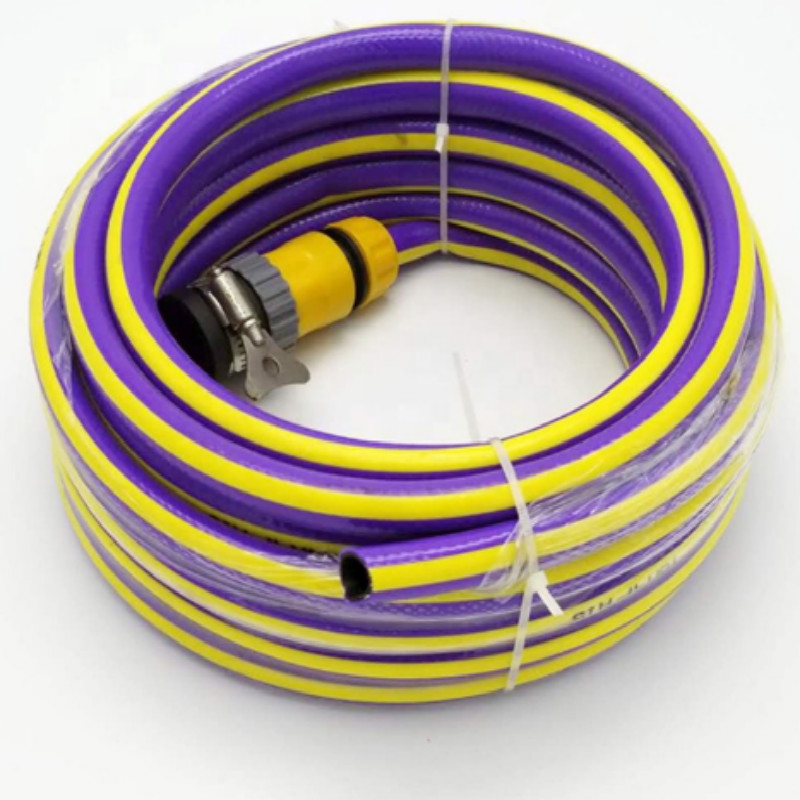 gorąca sprzedaż kolorowy elastyczny elastyczny wąż ogrodowy z PCV wzmocniony oplotem z tworzywa sztucznego